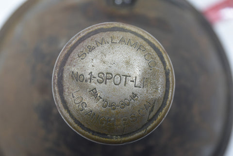 S&M Number 1 Spot Light Spot-Lite No. 1 S & M Vintage Light Lamp Los Angeles Old
