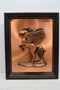 Vintage Copperama Pegasus Art Decor Relief Framed Signed By Victor Winged Horse