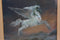 Handmade Pegasus Foil Painting Art Vintage Decor She Shed Unicorn Sparkly