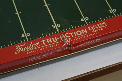 Vintage 1949 Tudor Tru-Action Electric Football Game Toys Tested Working In Box