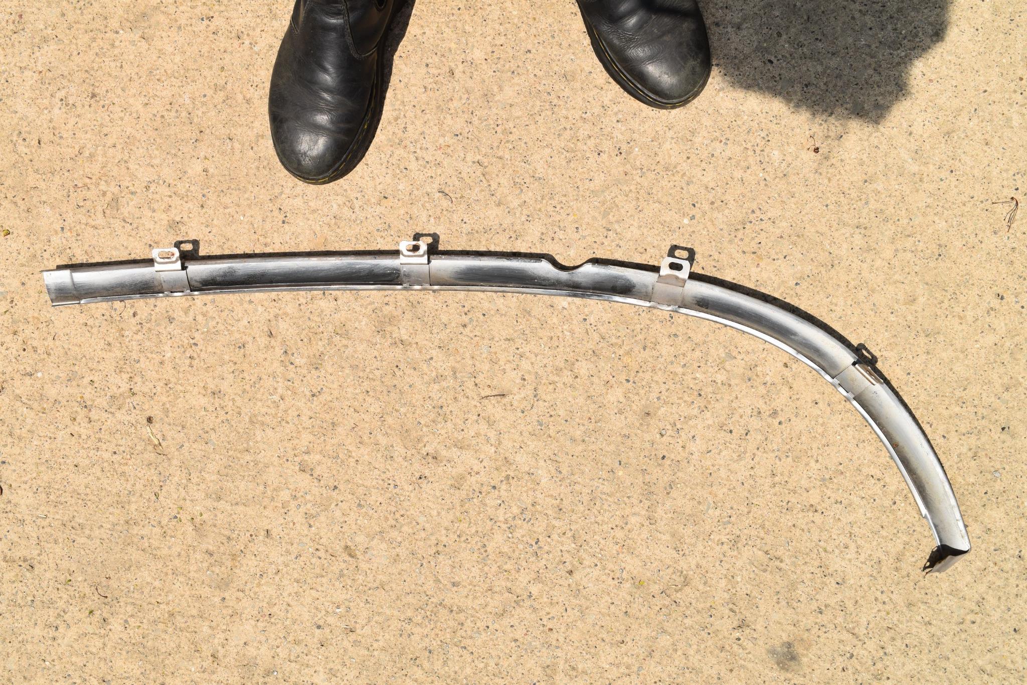 1963 1964 Ford Galaxie Front Windshield Left Driver Lower Trim Mouldin