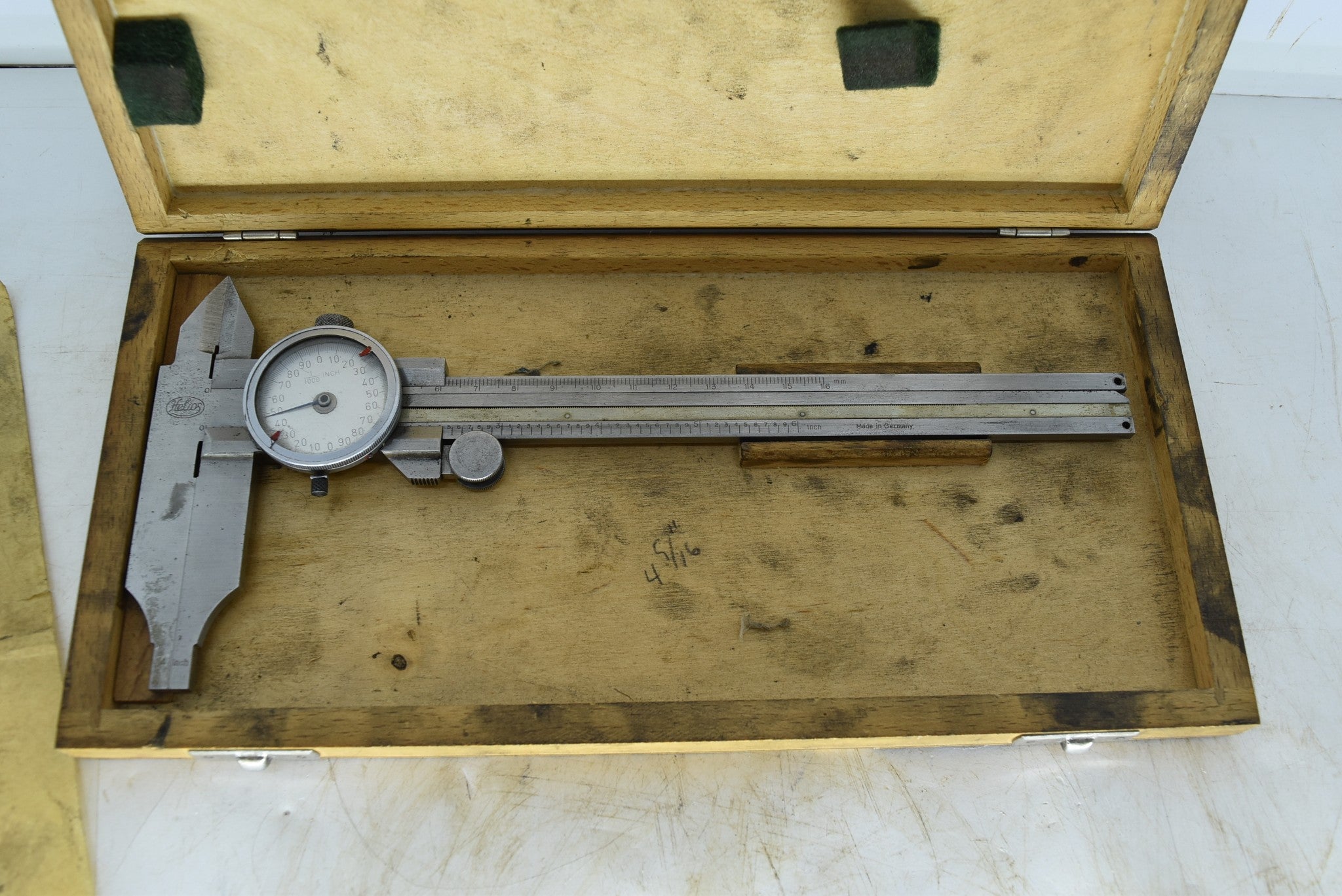 Vintage Helios Dial Caliper Original Box Instruction Manual Germany Br