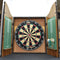 Cheers TV Show Dartboard 1989 Game Room Mancave Darts Wooden Cabinet