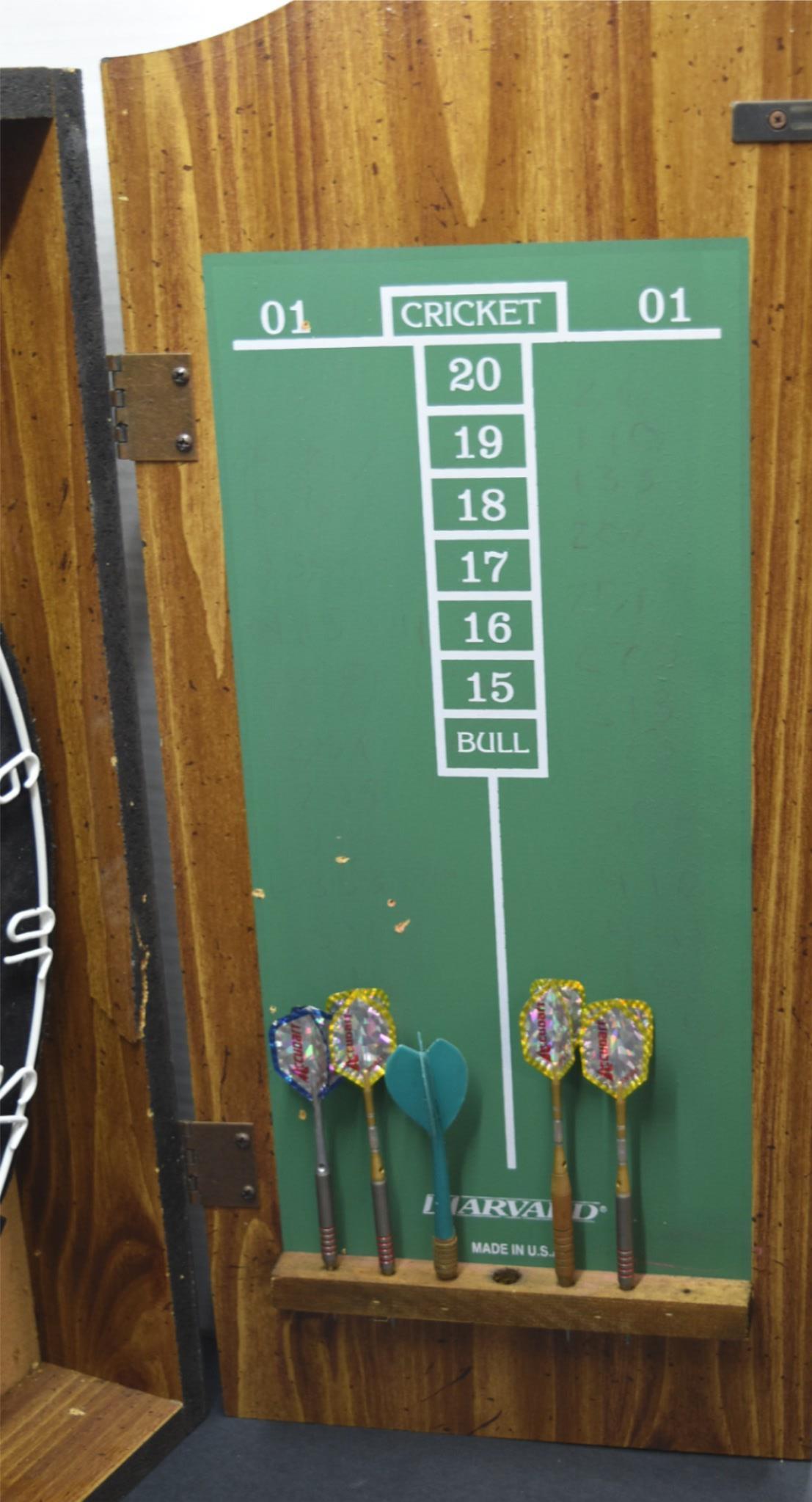 Cheers TV Show Dartboard 1989 Game Room Mancave Darts Wooden