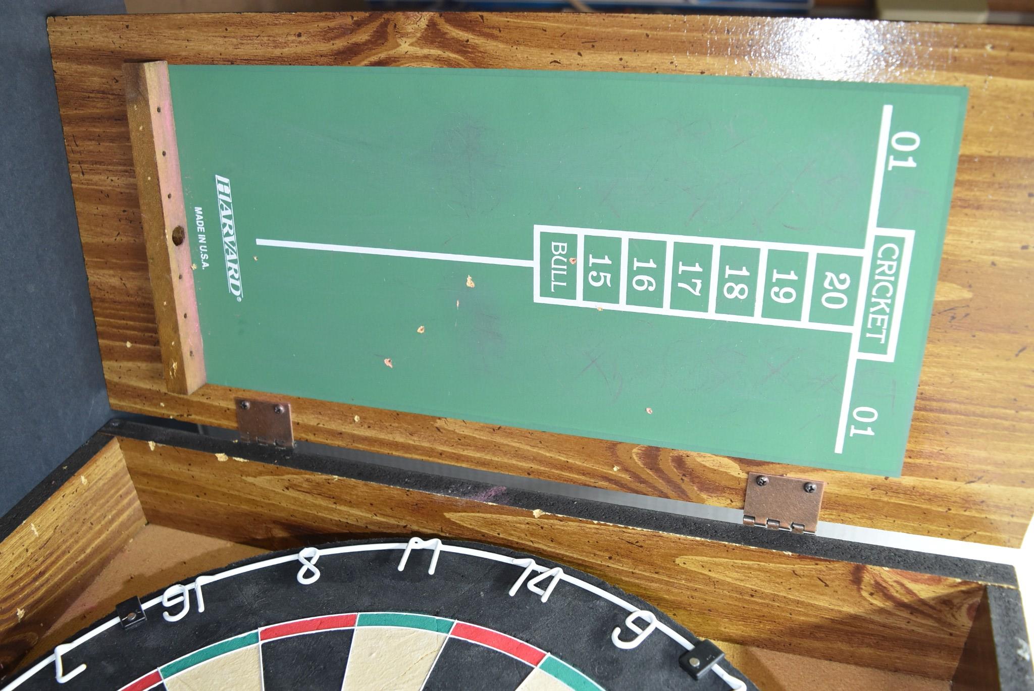 Cheers TV Show Dartboard 1989 Game Room Mancave Darts Wooden