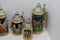 Lot of 6 Vintage Antique Steins Made In Germany Gerz Collectible Man Cave