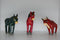 Set Of 3 Paper Mache Animals Handmade Mexico Vintage Collectible Mexican Antique