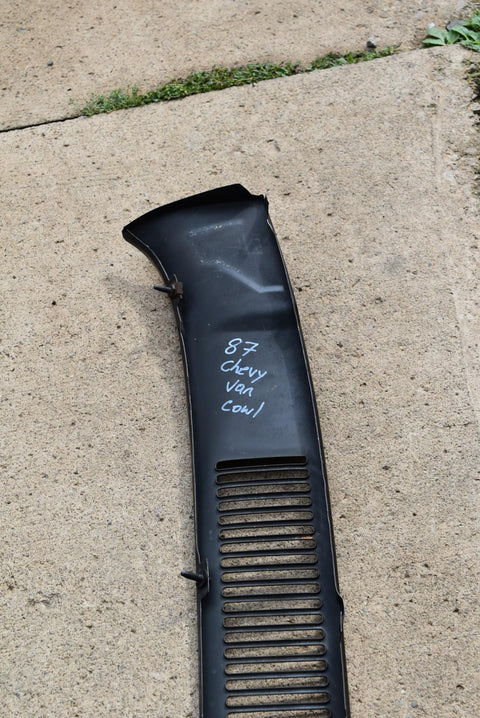 1982-1985 Chevy Full Size Van Cowl Black Needs Painted