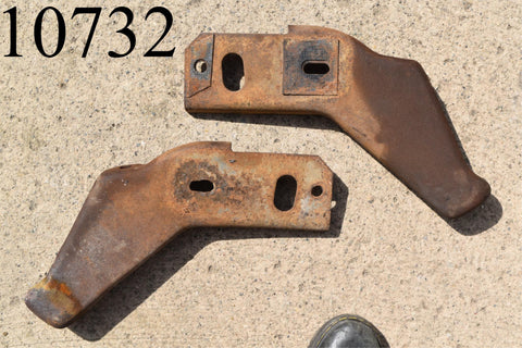 1964 Ford Galaxie Front Inner Bumper Brackets Left Right Pair Brace Set 64