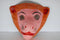 Handmade Paper Mache Mask Vintage Antique Folk Art Mexico Monkey Decor Toy Shed