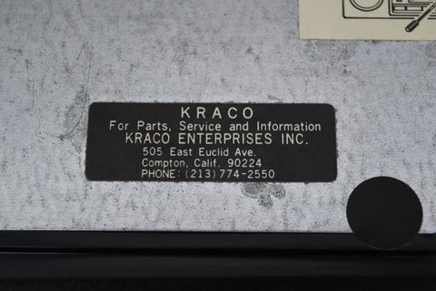 KID-587B Kraco Cassette Player In / Under Dash Stereo Radio NOS Open Box AM FM