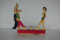 Vintage Wooden Boxing Game Mexican Antique Collectible Boxers Toys