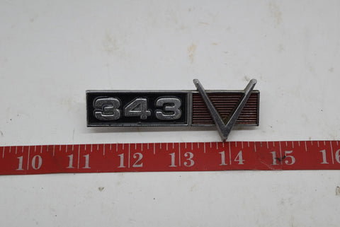 1968 1969 AMC AMX 343 Emblem Badge OEM V8 68 69