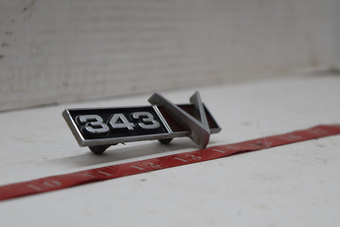 1968 1969 AMC AMX 343 Emblem Badge OEM V8 68 69