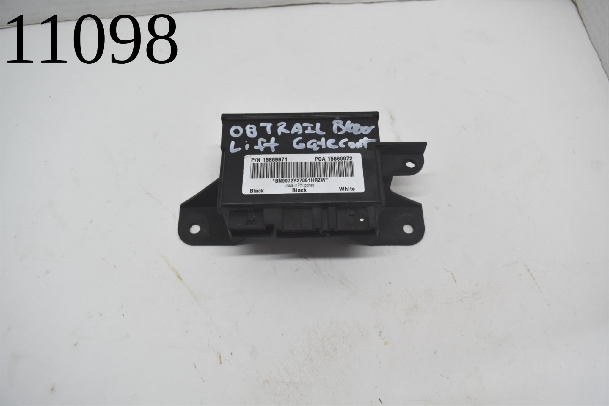 2002 2007 2008 CHEVY TRAILBLAZER LIFTGATE BODY CONTROL MODULE BCM 1520