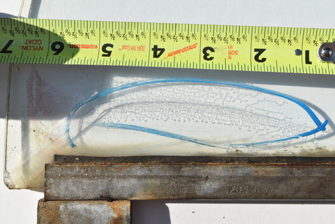 1948 Dodge D24 Custom Deluxe Left Rear Door Window Glass MOPAR Driver 48 CRACKED