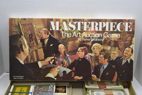 1970 Masterpiece The Art Auction Board Game COMPLETE Parker Bros Vintage Toys