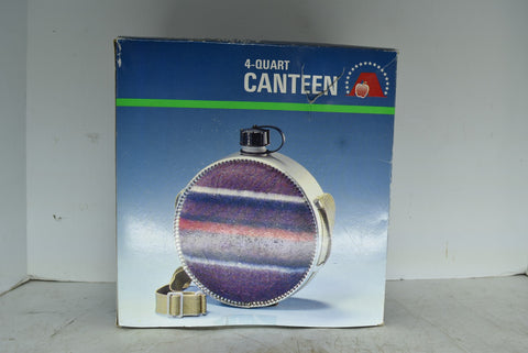 4 Quart Canteen Vintage Boho Flask Blanket Cover Oasis In Original Box!