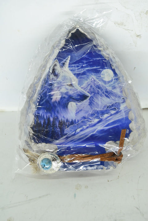 Moonlit Run Mystic Wolf Arrowhead The Hamilton Collection Collectible Sculpture