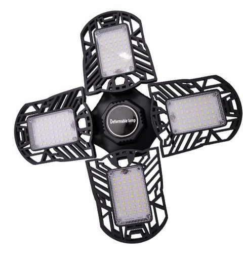 Motion Activated Folding LED Garage Lights 100W 10000 Lumens Daylight LED Light Bulbs, Deformable