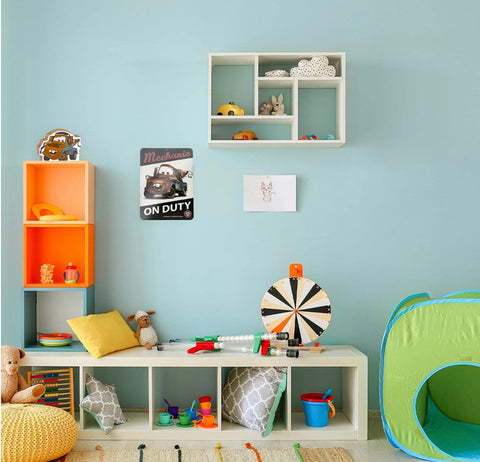 Disney Cars Tow Mater Mechanic On Duty Embossed Metal Sign Garage Man Cave Sign