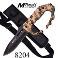 MTech USA Fixed Blade Knife 9.8" Overall Camo With Carry Case Man Cave