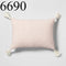 Set of 2 Throw Pillow Pink Sour Cream with Tassel Hearth & Hand Magnolia Target