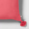 Set of 2 Magenta Throw Pillow W/ Tassels Hearth & Hand Magnolia Pink New In Box
