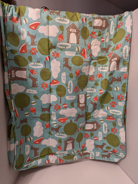 eLuxury Lg Dog Bed Cover Durable 100% Cotton Canvas Zipper for easy removal NEW