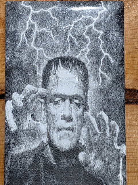 Frankenstein Decorative Tile Halloween Monsters Horror Movie Laser Etched 3 x 6