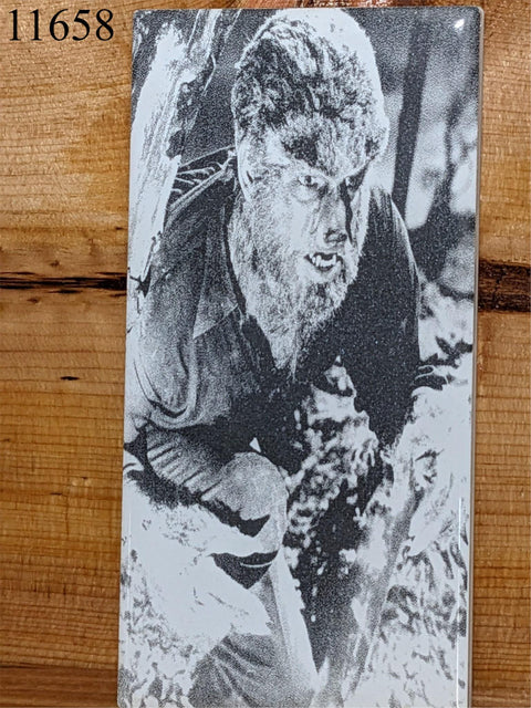 Wolf Man Decorative Tile Halloween Detailed Monsters Horror Movie Laser Etched