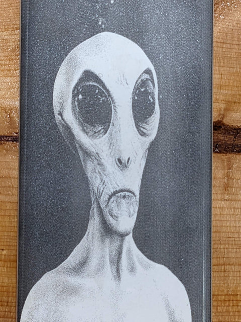 Alien Decorative Tile Halloween Monsters Horror Movie Laser Etched Art 3" x 6"