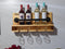 Rustic Wine Rack "Wine a little, laugh a lot" with Industrial Pipe Bar Handmade