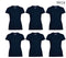 Gildan Missy Fit Women's X-Small Adult Short Sleeve T-Shirt, Navy (6 Pack)