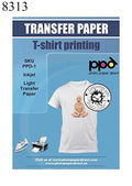 PPD Inkjet PREMIUM Iron-On Light T Shirt Transfers Paper LTR 8.5x11" pack of 100
