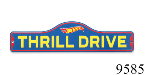 Metal Sign Hot Wheels Thrill Drive Garage Mattel Wall Art Man Cave Decor Gift
