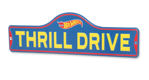Metal Sign Hot Wheels Thrill Drive Garage Mattel Wall Art Man Cave Decor Gift