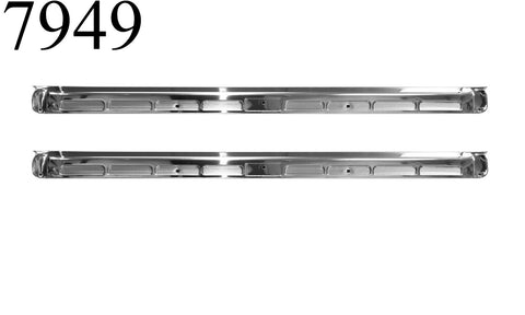 1964 1968 Ford Mustang Coupe Fastback Sill Scuff Plates Pair Daniel Carpenter