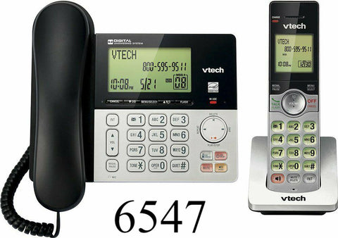 Vtech CS6949 DECT 6.0 Corded Cordless 2-Handset Telephone System, Dual Caller ID