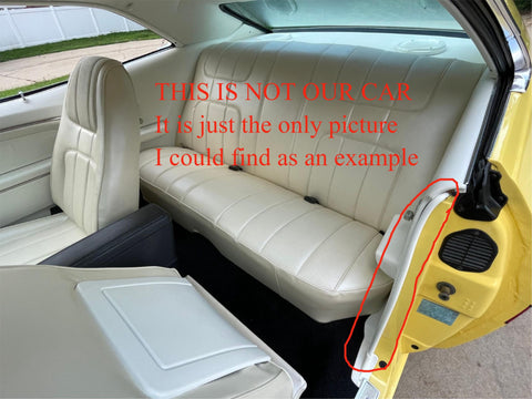 1972 Ford Gran Torino Sport Left Driver Windlace Interior Wind Lace Trim 72 OEM